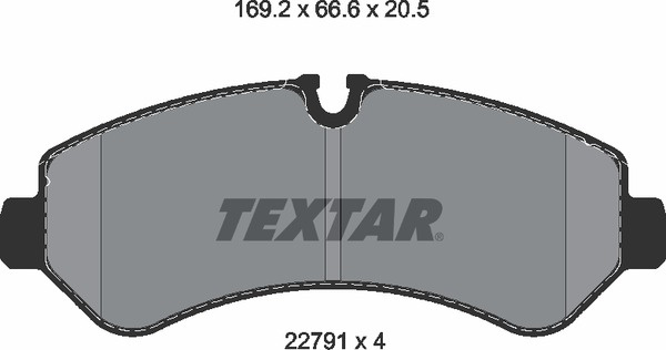 TEXTAR JARRUPALASARJA TAKA MB SPRINTER 5T 02/2018-> 2279101