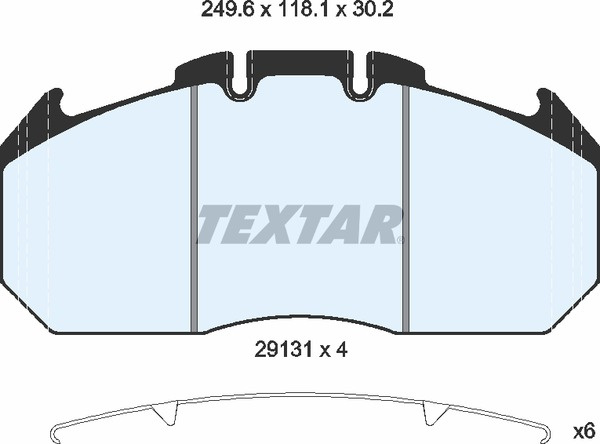 TEXTAR JARRUPALASRJ. SISU/RVI/MAN, T3010 K-A/L-A, PIENEMPIKITKAI 2913103