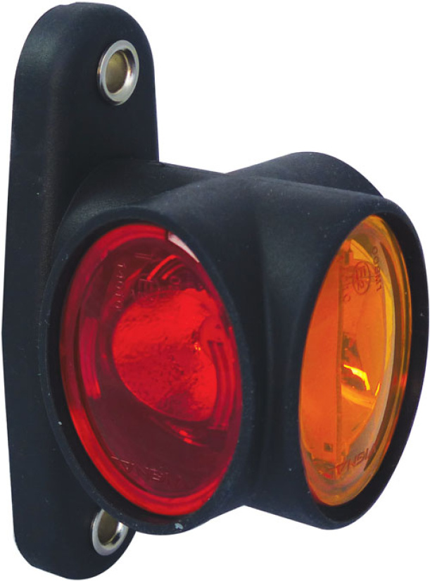 LED-KUMIVARSIVALO O/V L58MM ADR PUNAINEN/VALKOINEN 12-24V JOHTO PT872241
