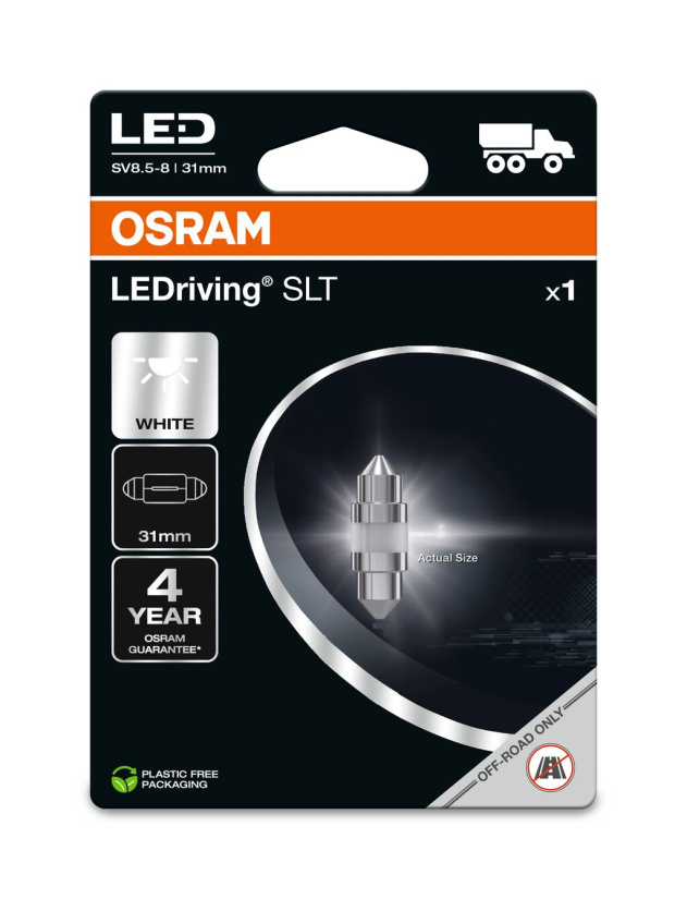 OSRAM LED POLTTIMOPARI LEDRIVING® SLT C5W SV8.5-8 24V 31MM 6430DWP-1BL