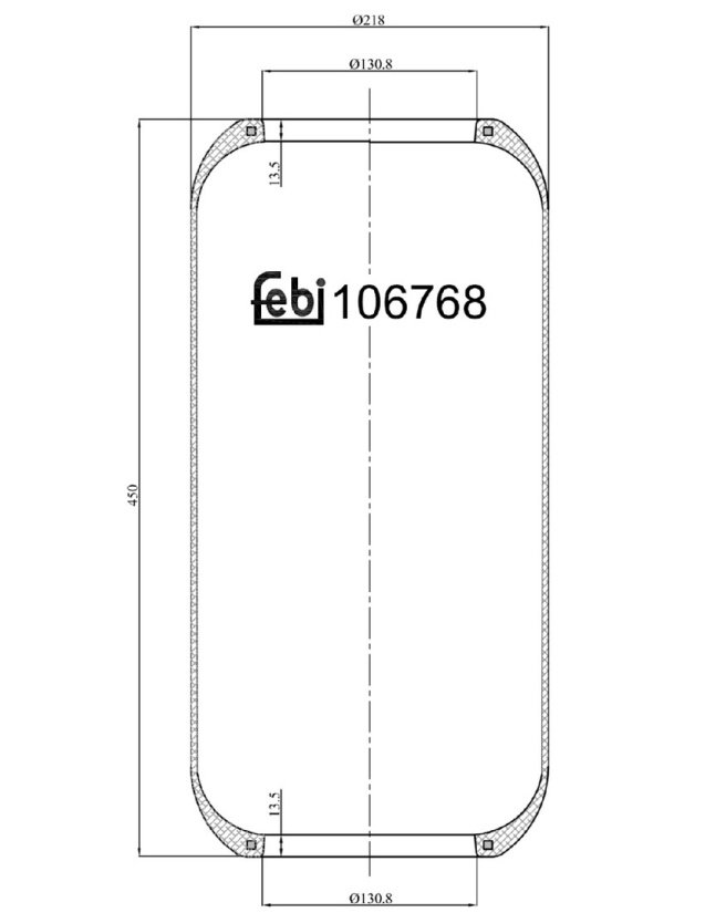 FEBI ILMAPALJEKUMI IVECO FE-106768