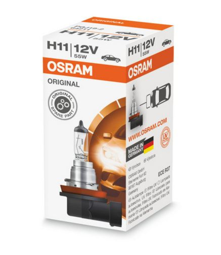 OSRAM POLTTIMO H11 55W 12V PGJ19-2 64211