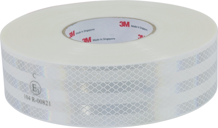 3M ÄÄREISMERKINTÄTEIPPI VALKOINEN 55MM KOVAT PINNAT 50M / RULLA DR123040047