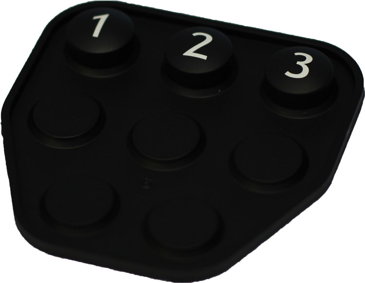 NÄPPÄINMATTO 3-NAPPISEEN KAUKO-OHJAIMEEN T920803