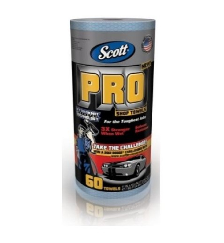 SCOTT® PRO SHOP TOWELS TEHOPAPERIPYYHE, 60ARK/RLL, 28X26CM (12RL T810011