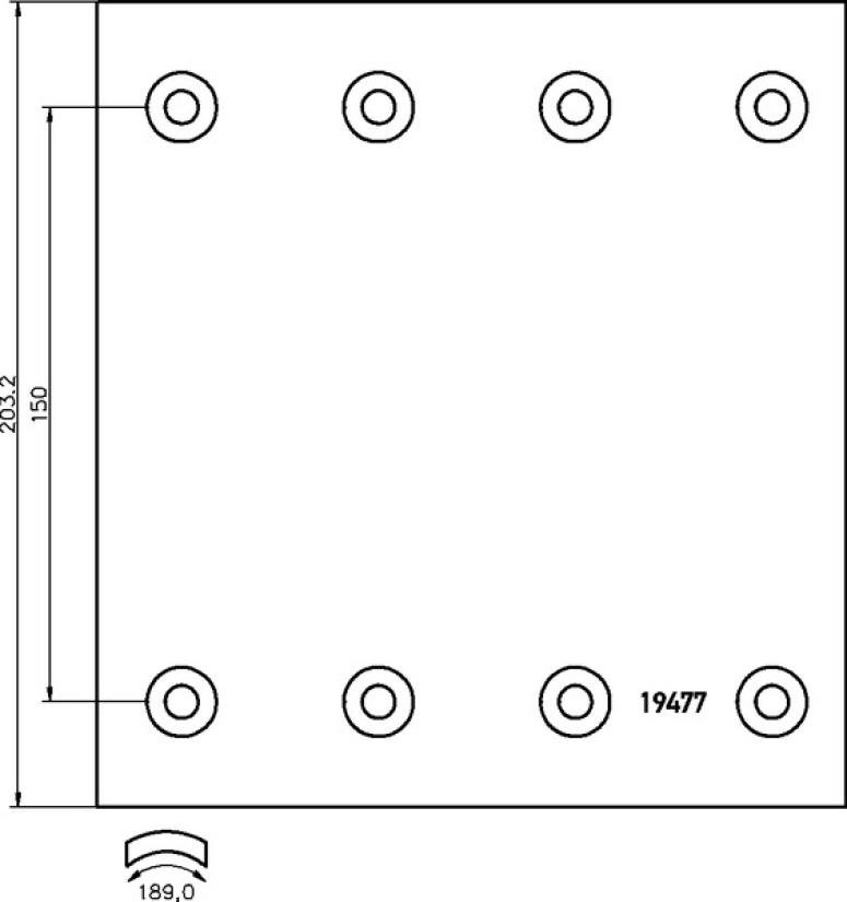 TEXTAR JARRUHIHNASRJ./AKSELI SAF SK 8" (420X200) T099 1947706