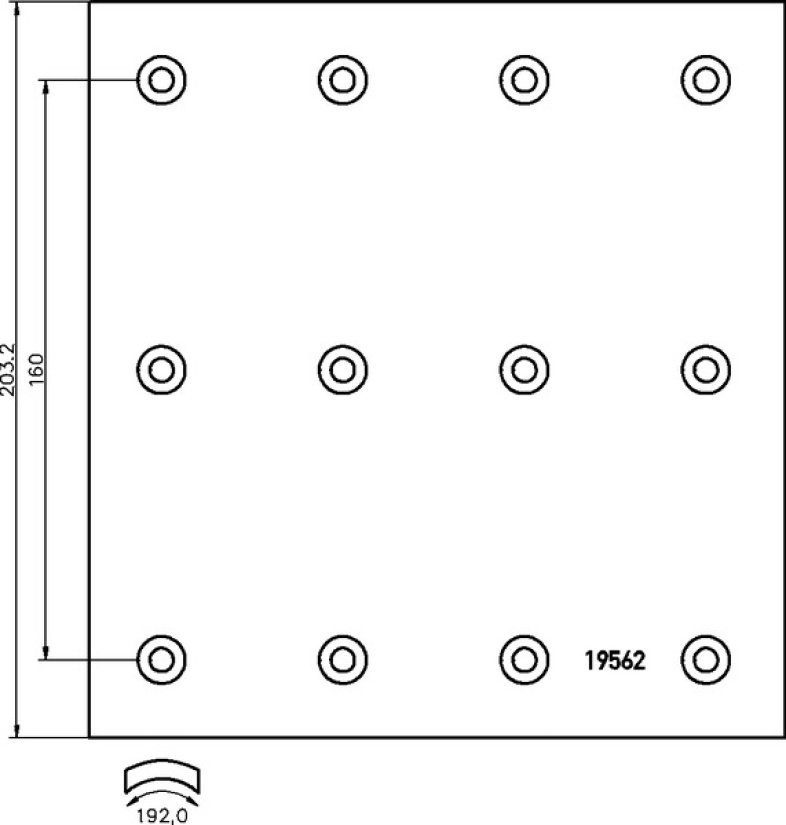 TEXTAR JARRUHIHNASRJ./AKSELI VOLVO 8" S-JARRU 1956202