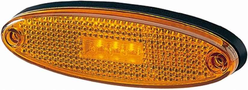 HELLA LED ÄÄRIVALO 24V KELTAINEN OVAALI 2PS007943017