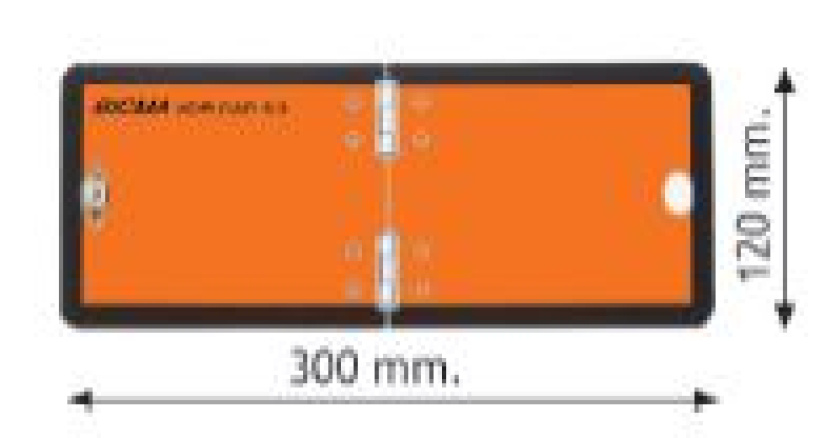 ADR-KILPI SIVULLETAITTUVA 120X300MM ALU, PAKETTIAUTO T837138