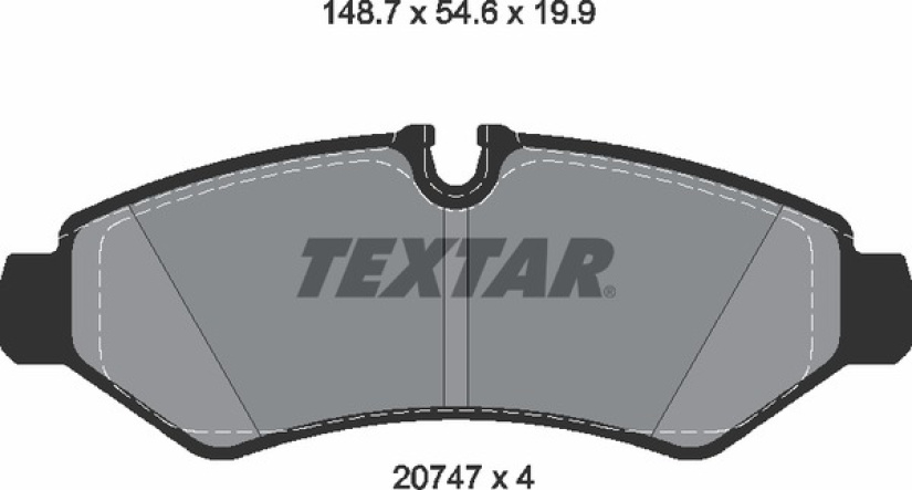 TEXTAR JARRUPALASARJA TAKA (4PALAA) MB SPRINTER 02/2018-> (W907/ 2074701