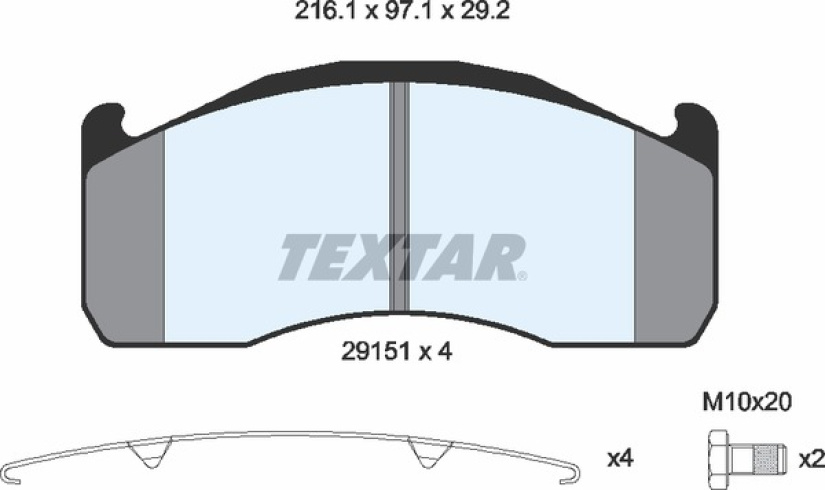 TEXTAR JARRUPALASRJ. VOLVO FH/FM TELI, PPVETURI TAKA, D41, T3034 2915102