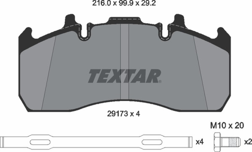 TEXTAR WVA 29173 MERITOR ELSA 225-1 RE / VO 2917301