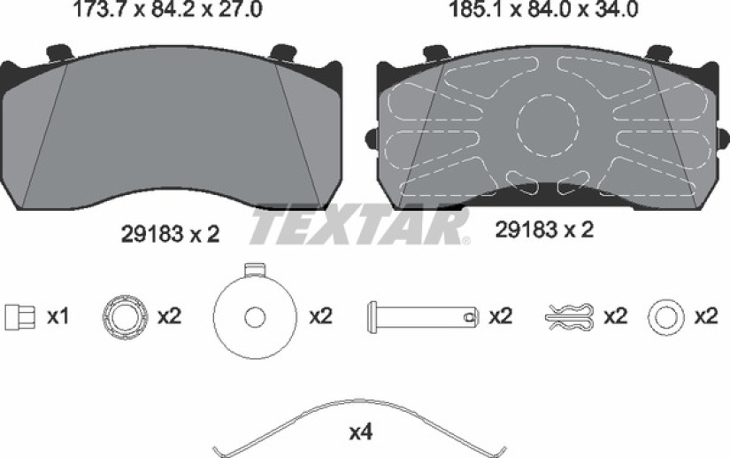 JARRUPALASARJA TEXTAR MB ATECO, MAN L2000,TG 2918302