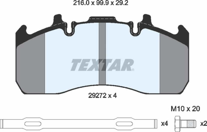TEXTAR JARRUPALASARJA RVI/VOLVO, T7600 2927201