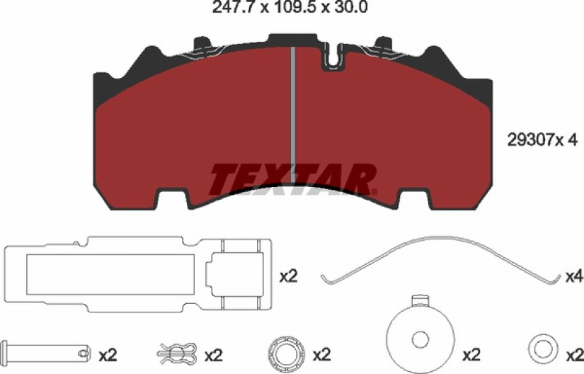 TEXTAR JARRUPALASRJ. 22,5", KOLOLLA LAATUT3050 SB7000 2930701
