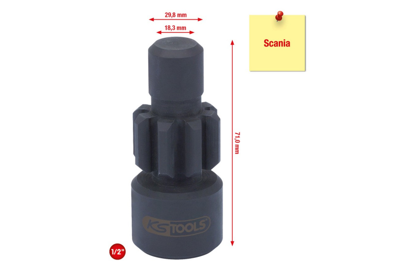KS TOOLS 1/2" MOOTTORINPYÖRITYSTYÖKALU, SCANIA 455.0070