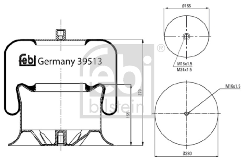 FEBI ILMAJOUSI MB ACTROS 4758NP01 FE-39513