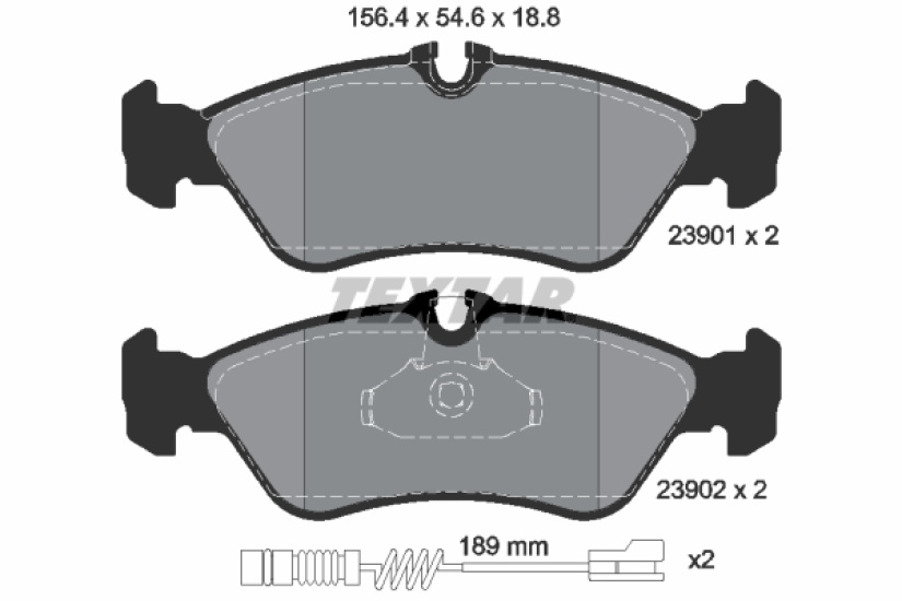 TEXTAR JARRUPALASRJ. TAKA-AKS. MB SPRINTER 3T (W903) 95-06 / VW 2390101