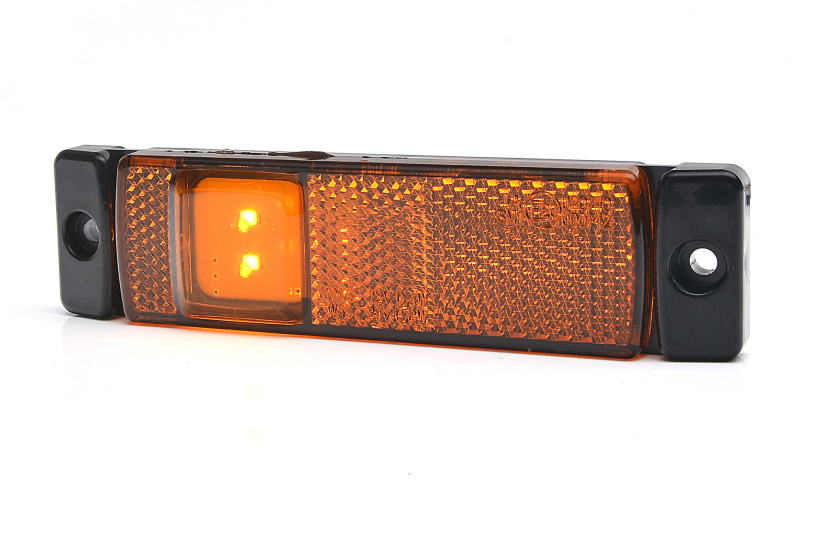 LED-ÄÄRIVALO 130X32X20 KELTAINEN 12-24V IP68 SIS.KULMAKIINNIKE P PT872128