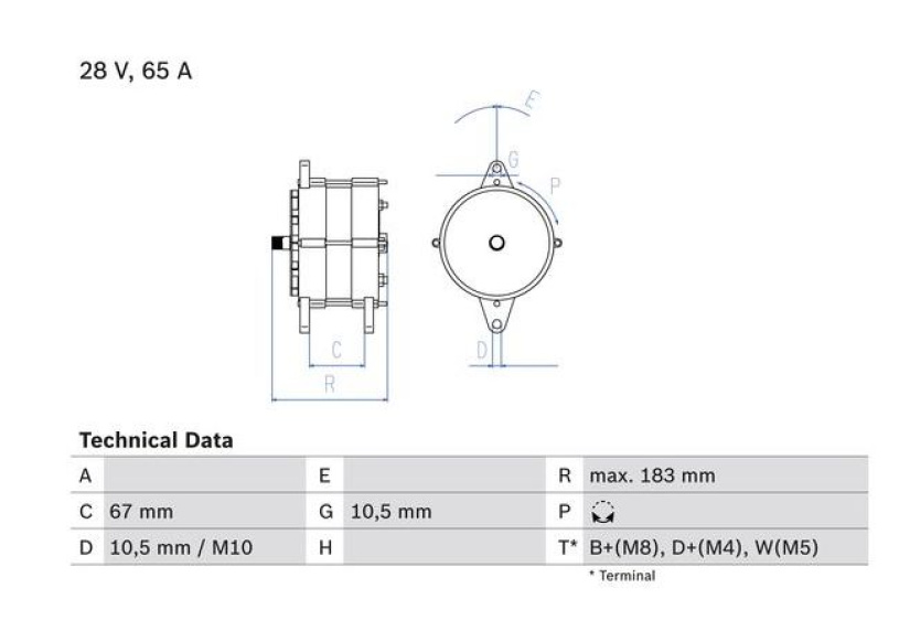 BOSCH VAIHTOLATURI SC 4:SRJ 65AH 0986039490