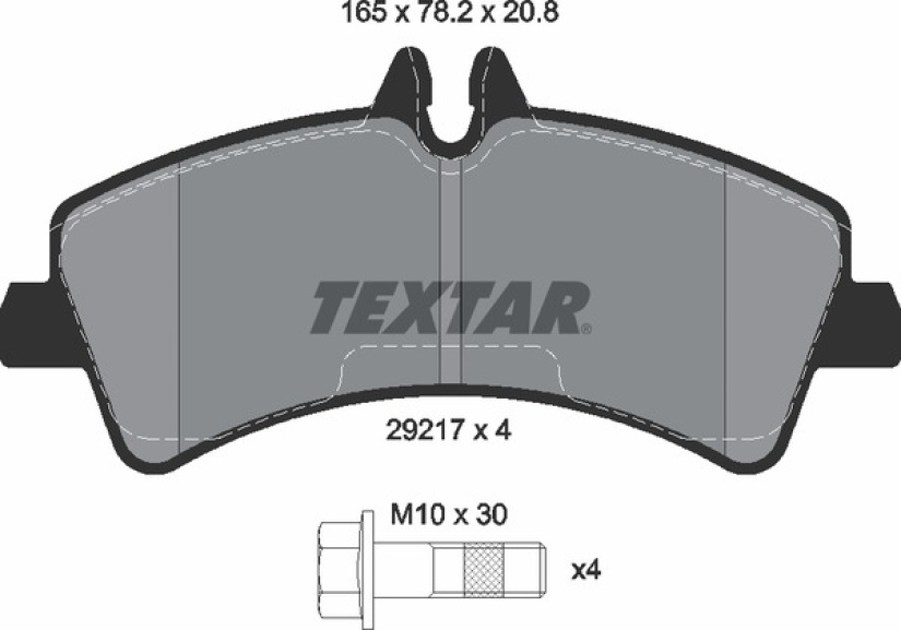 TEXTAR JARRUPALASRJ. TAKA 4-5T MB SPRINTER 06-/VW CRAFTER 06-13 2921702