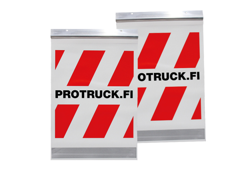 PROTRUCK PERÄLAUDAN VAROITUSLIPPUPARI SIS. ALUMIINIKISKOT, 225X3 PT921100