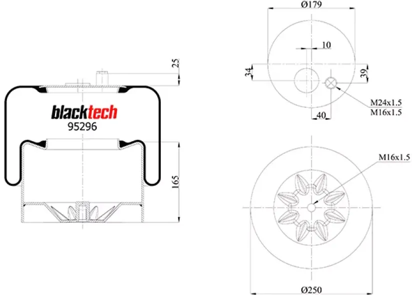BLACKTECH ILMAPALJE MB ATEGO TAKA RML95296C21