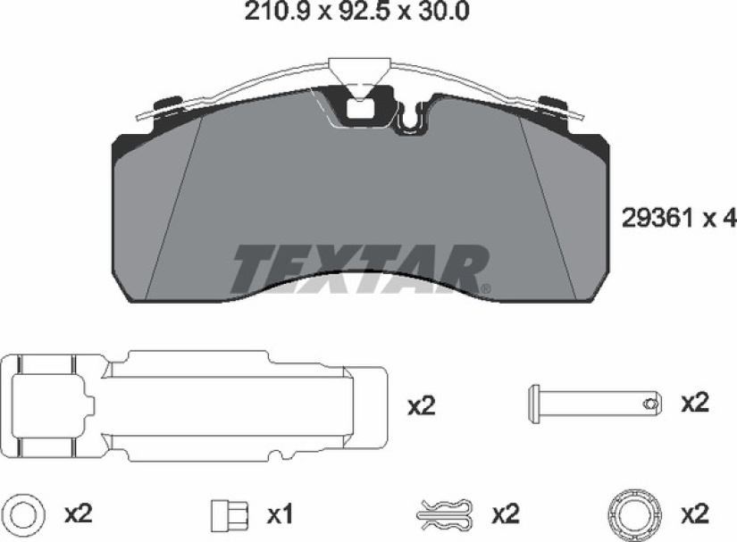 TEXTAR JARRUPALASARJA 19,5", PROTEC-S SB6000, T3016, EI KOLOA, A 2936101