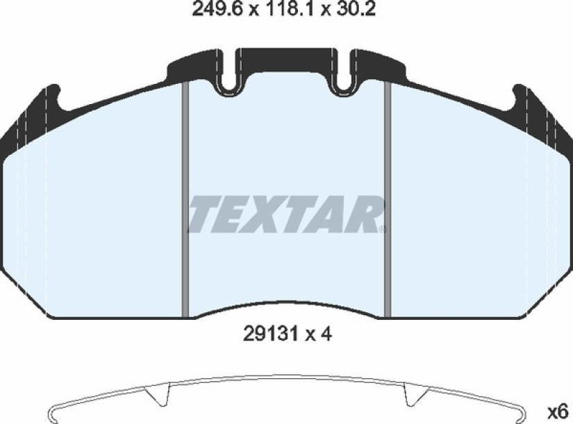 TEXTAR JARRUPALASRJ. SISU/RVI/MAN/IVECO, T3016, KUORMA-AUTOPALA 2913105