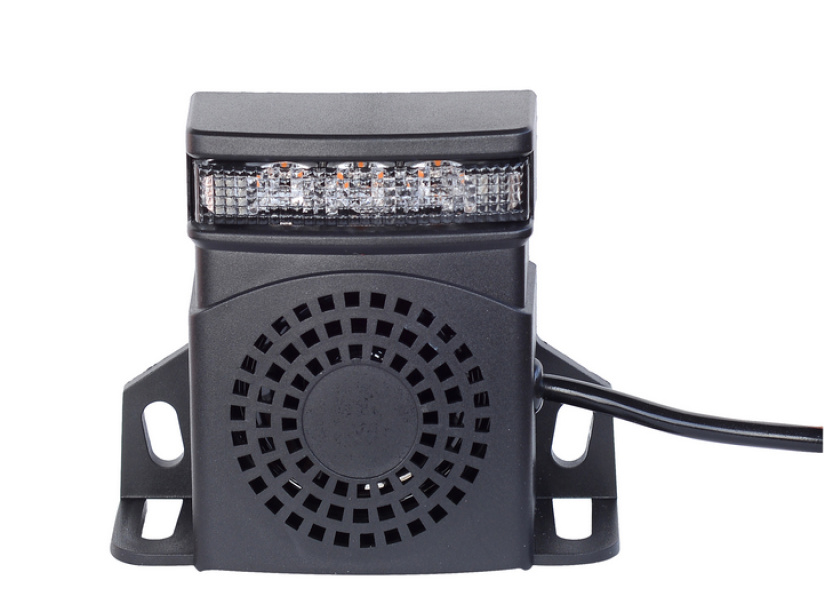 PERUUTUSHÄLYTIN KELTAISELLA LED-VAROITUSVALOLLA! 9-80V, 92-107DB 850200-AM