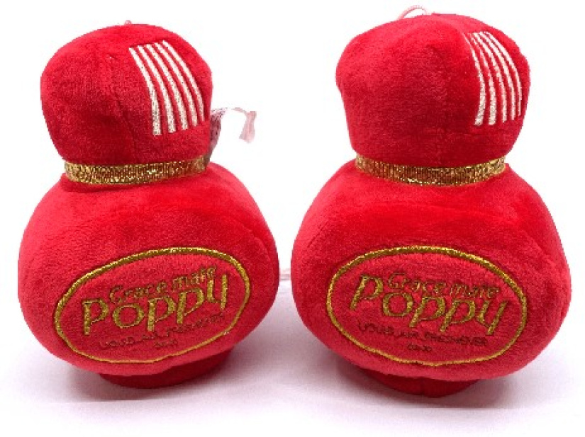 GRACE MATE POPPY PLUCHE BOTTLE KARVANOPAT PUNAINEN T930433
