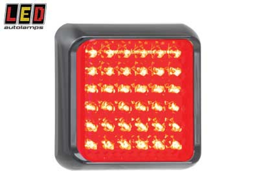 LED-TAKAVALO, NELIÖ, TAKA/JARRU MUSTA KEHYS 1614-80RME