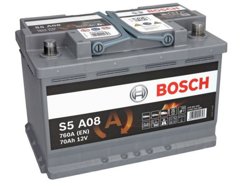 BOSCH AKKU S5 AGM 70AH/760A  278X175X190MM  -/+ 0092S5A080