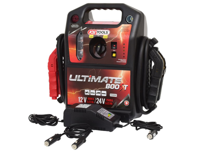KS TOOLS STARTTIBOOSTERI/APUKÄYNNISTIN 12/24V JATKUVA: 1700/850A 550.1820