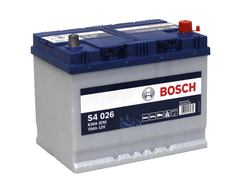 BOSCH AKKU S4 70AH/630A , 261X175X220MM  -/+ 0092S40260