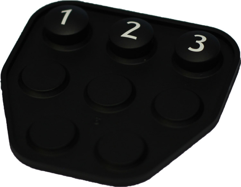 NÄPPÄINMATTO 3-NAPPISEEN KAUKO-OHJAIMEEN T920803