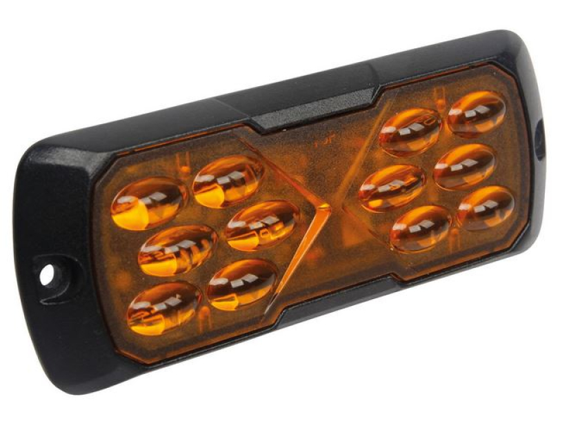 SLD TASOVILKKU 10-30V ECE R65 LUOKKA1, 12-LED, IP67. 114X44X13MM 850195HP-A