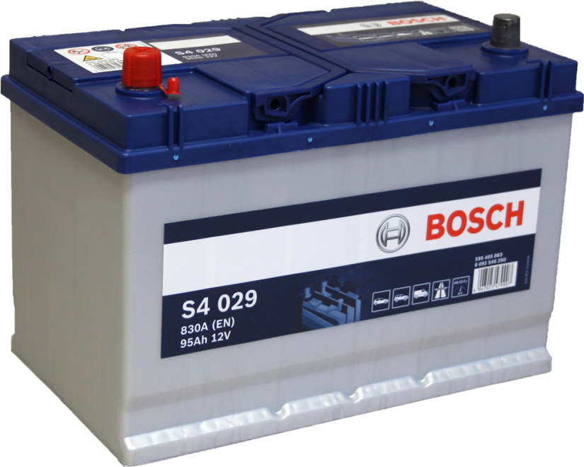 BOSCH AKKU S4 95AH/830A , 306X173X225MM  +/- 0092S40290