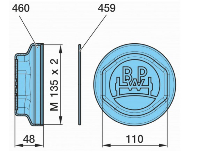 BPW OE NAPAKUPPI ECOPLUS3 M135X2 BPW-0521225980