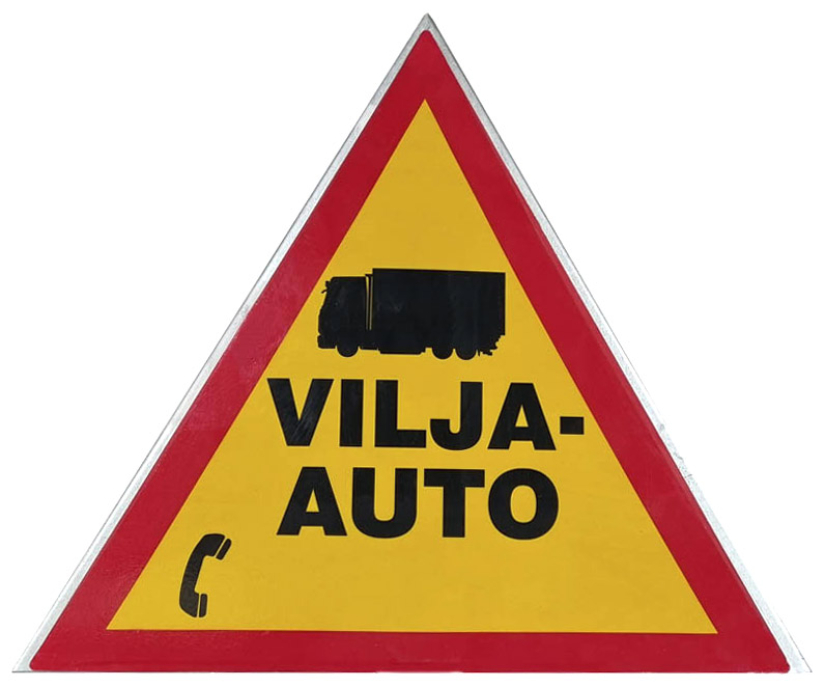 VAROITUSKOLMIO VILJA-AUTOILLE, PUHELINNUMERO MAHDOLLISUUDELLA T837405