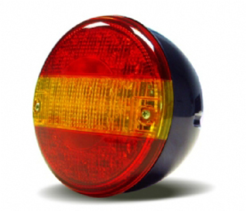 LED-TAKAVALO 3-KAMMIO "HAMBURGER" 12/24V 140MM D13816