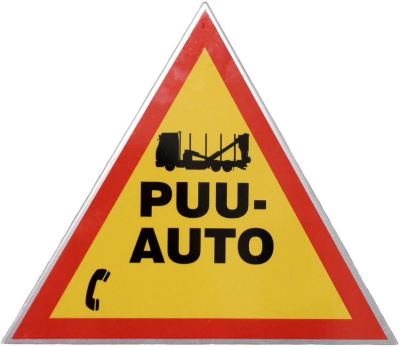 VAROITUSKOLMIO PUUAUTOILLE, PUHELINNUMERO MAHDOLLISUUDELLA T837402
