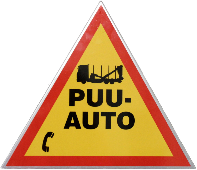 VAROITUSKOLMIO PUUAUTOILLE, PUHELINNUMERO MAHDOLLISUUDELLA T837402