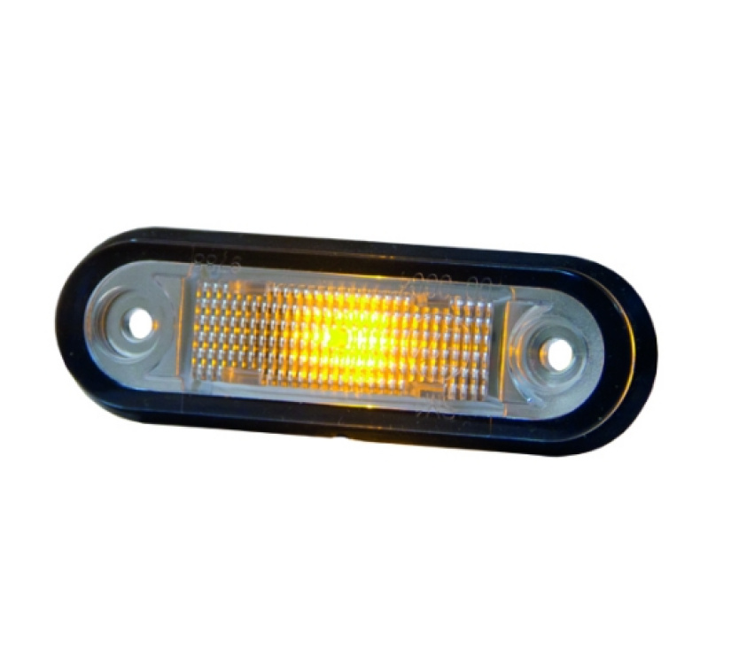 LED-ÄÄRIVALO HELLA, KELTAINEN, KIRKAS LASI, 12/24 V 800022