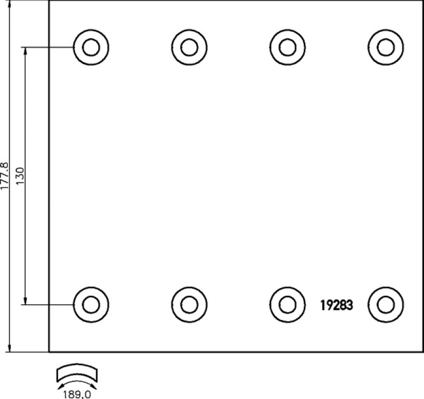 TEXTAR JARRUHIHNASRJ./AKSELI SAF SK 420X180MM T099 1928308