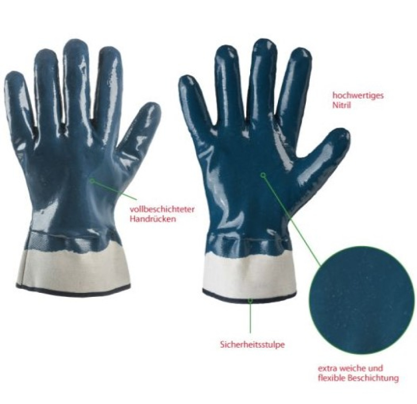 NITRIILIKÄSINE STRONG PAZIFIK , ÖLJYNKESTÄVÄ (12/144)  KOKO 11 T846176