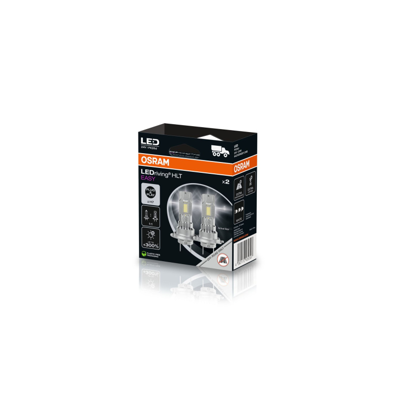 OSRAM LED-POLTTIMOPARI H7 LEDRIVING HLT EASY 20W 24V 64215DWESY-2HB