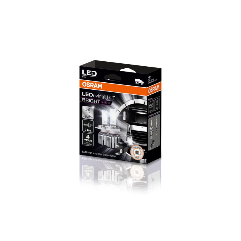 OSRAM LEDRIVING HLT LED-POLTTIMO H4 24V 6000K 64196DWBRT