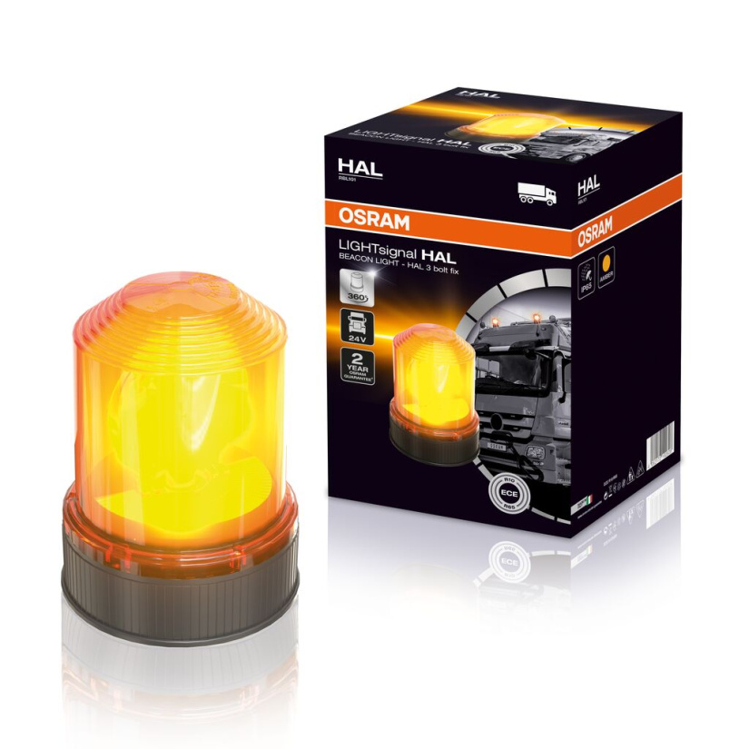 OSRAM HALOGEN MAJAKKA  LIGHTSIGNAL BEACON LIGHT – HAL 24V 3 BOLT FIX RBL101