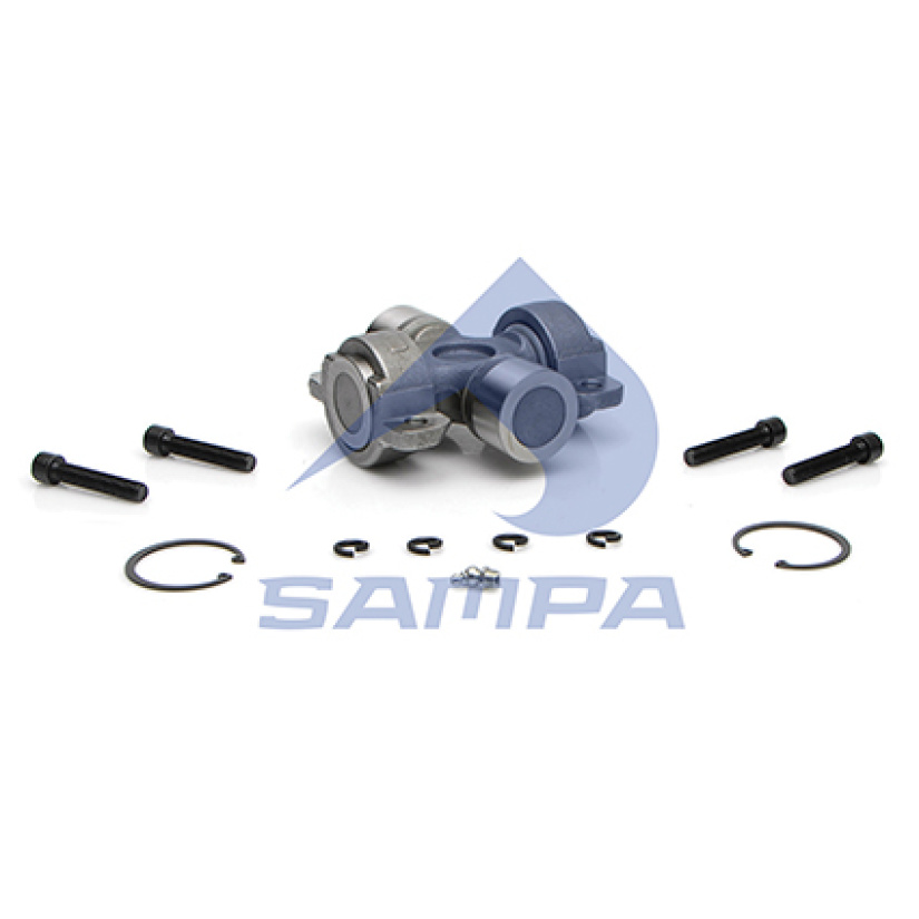 SAMPA NIVELRISTI SCANIA 57X164MM, LUKKORENKAILLA JA RUUVEILLA, 042.034
